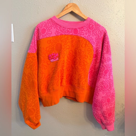 Nike Project Uphoria Sweatshirt Medium Pink and Orange Oversized - Picture 10 of 10